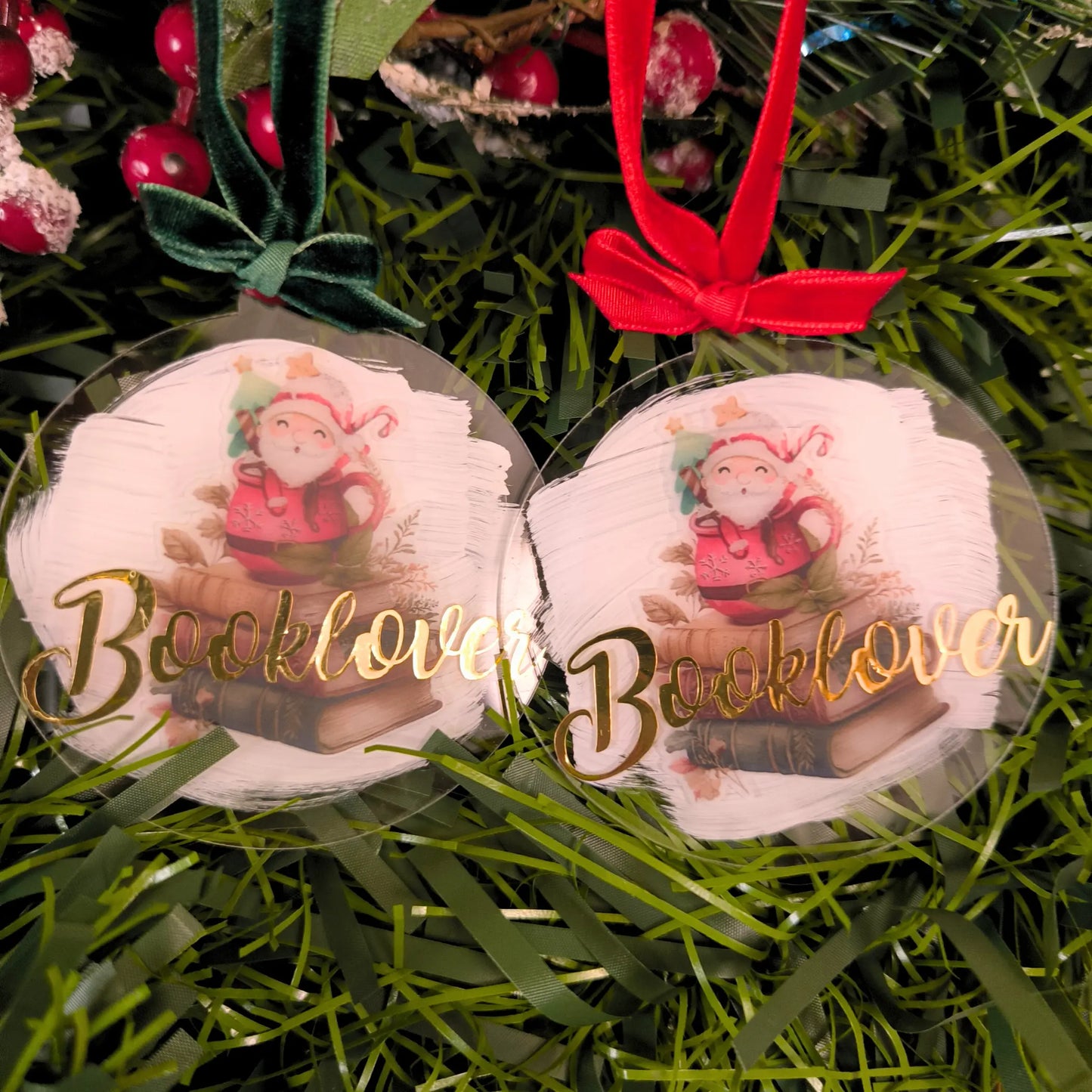 Adorno navideño Booklover
