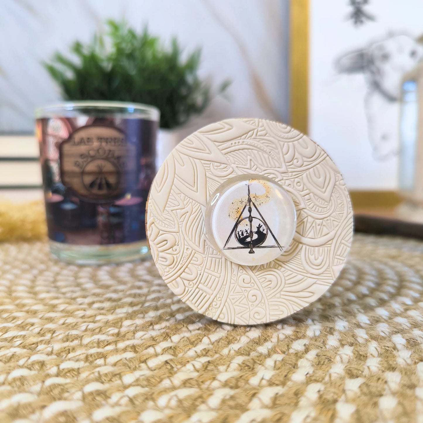 Vela aromatica de las Tres Escobas inspirada en Harry Potter