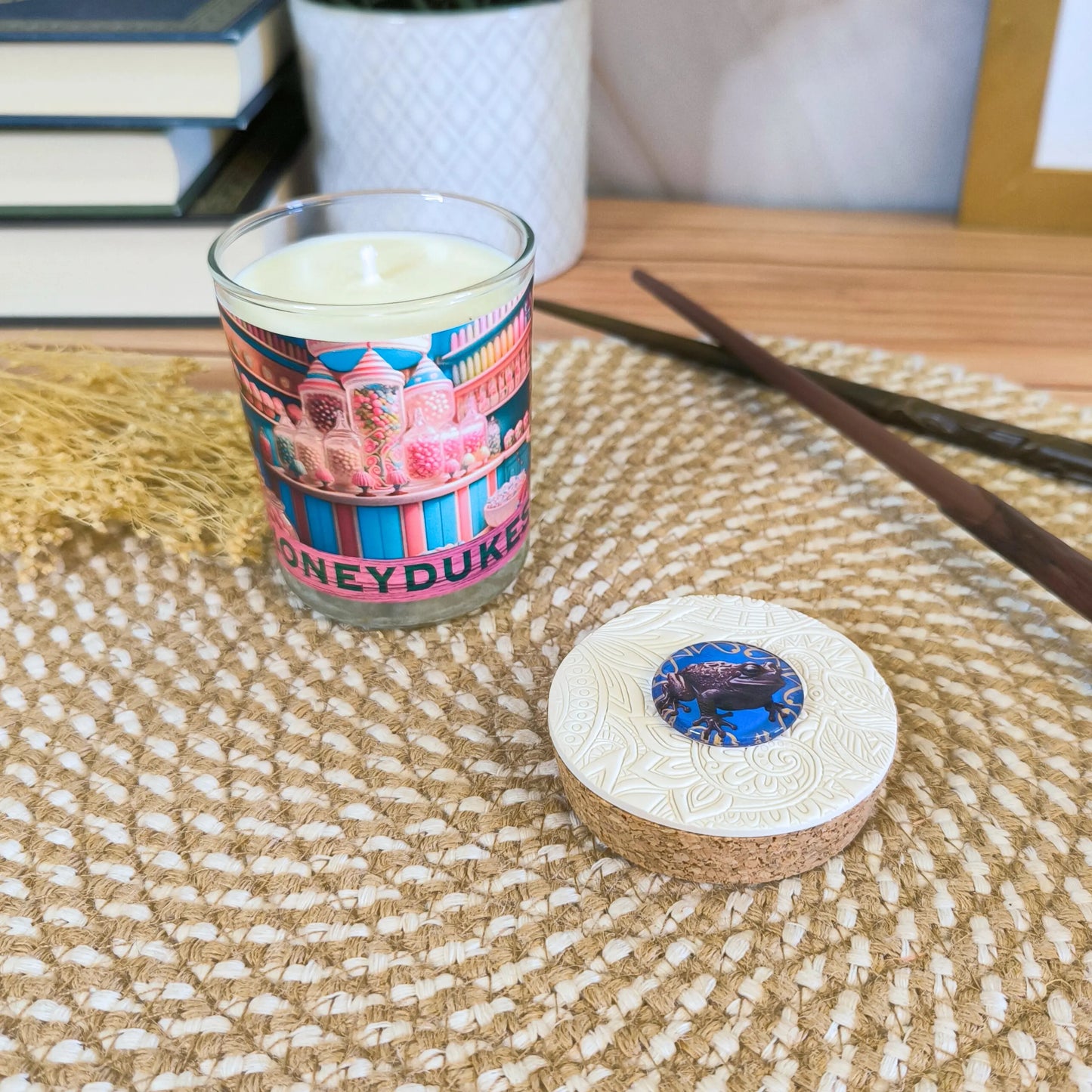 Vela aromatica de las Honeyduke inspirada en Harry Potter