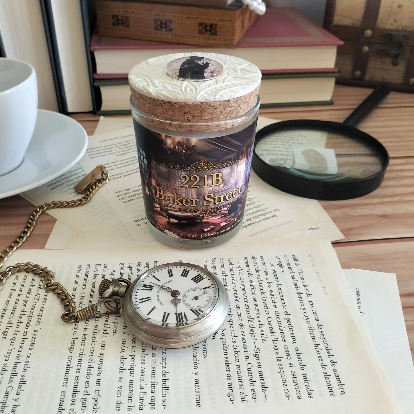 Vela aromatica de soja de Sherlock Holmes