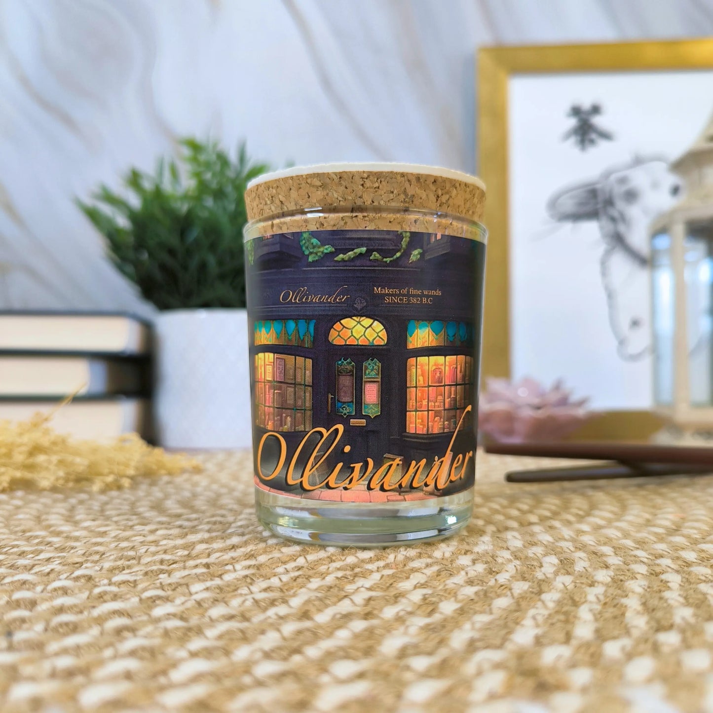 Vela aromatica inspirada en Ollivander de Harry Potter