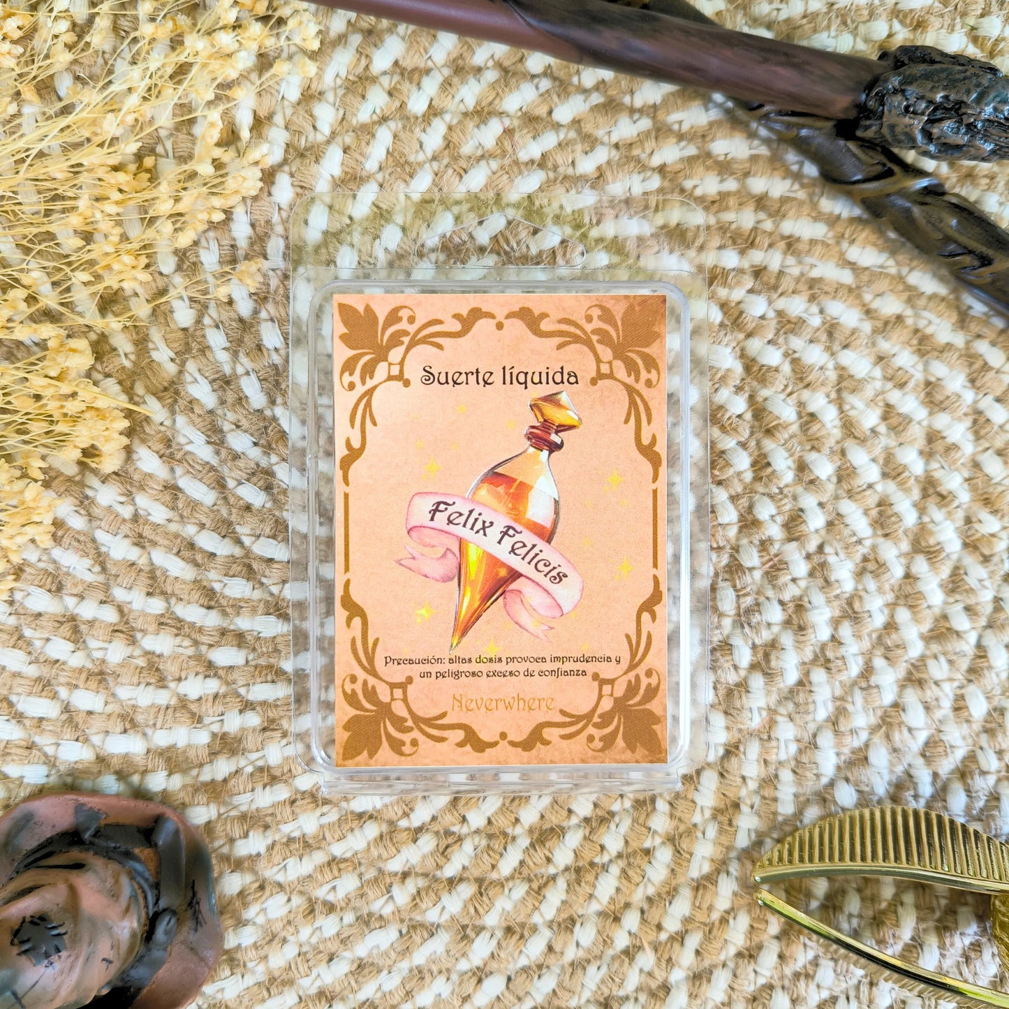 Cera aromatica de Felix Felicis inspirada en Harry Potter